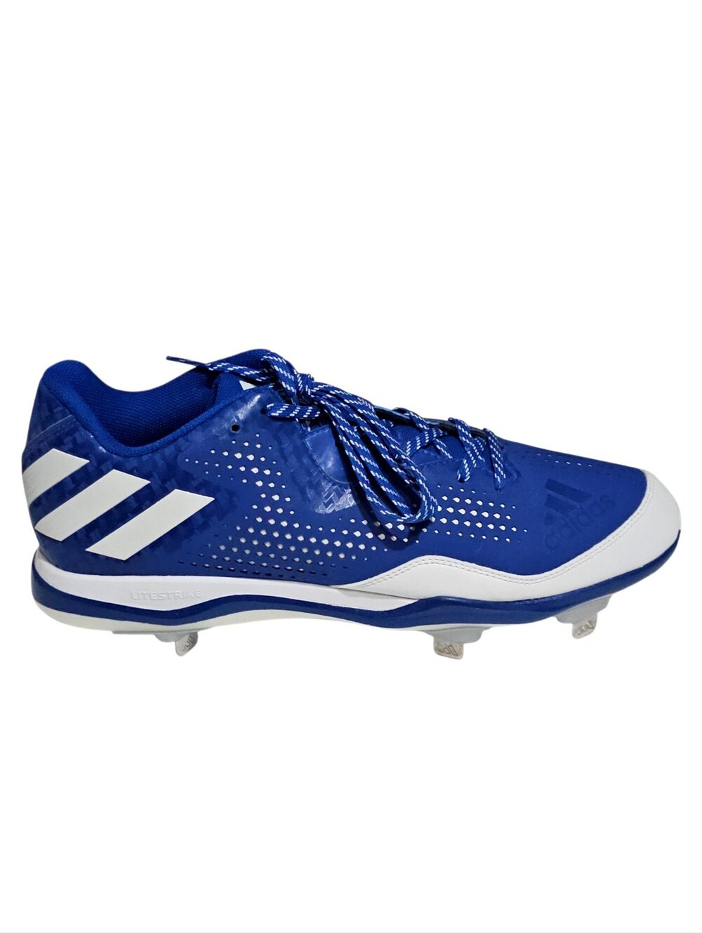 Adidas Power Alley 4 'Collegiate Royal' low-top baseball cleats Mens Size 13